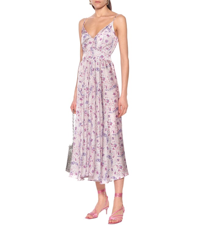 Rabanne Floral satin dress
