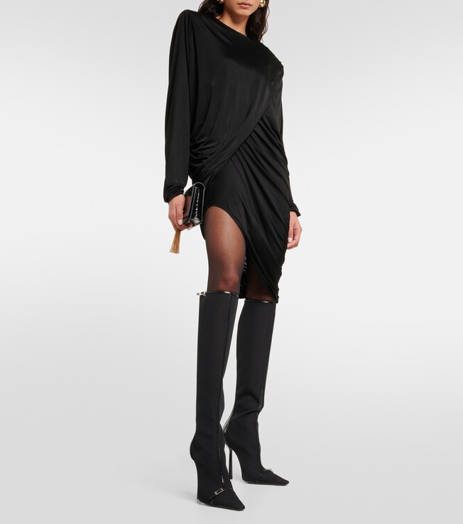 Oxalis mesh knee-high boots | Saint Laurent