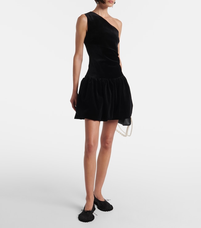 Patou One-shoulder cotton minidress