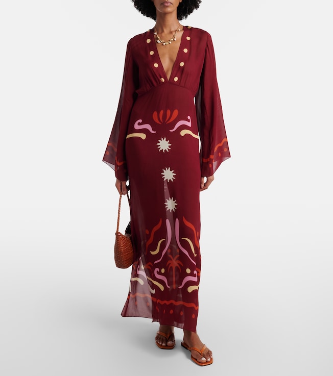 Cala de la Cruz Odele printed maxi dress