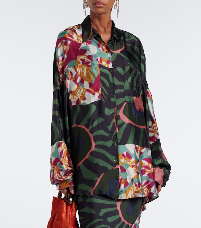Dries Van Noten - Floral-print fleece jacket | Plush