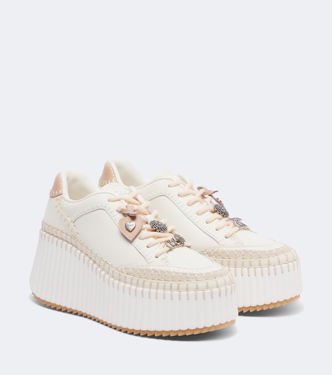 Chloé Nama leather platform sneakers