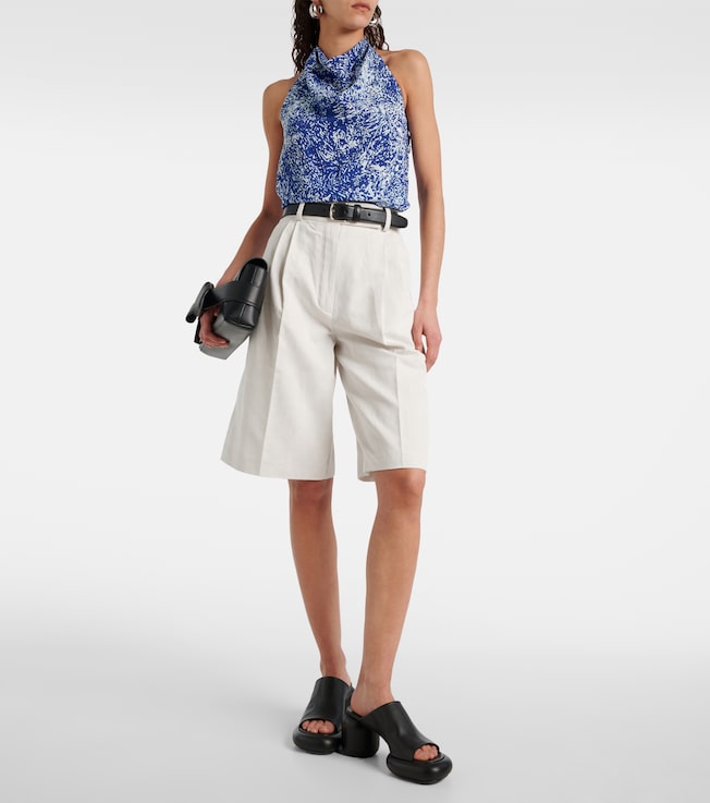 Proenza Schouler Jenny cotton and linen Bermuda shorts