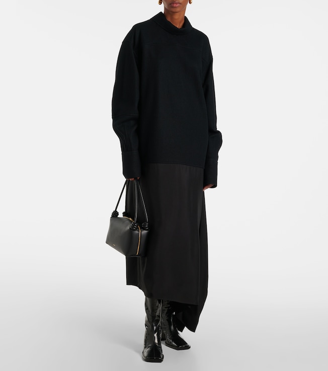 Jil Sander Convertible wool midi dress