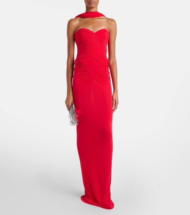 The New Arrivals Ilkyaz Ozel Samsara ruched gown