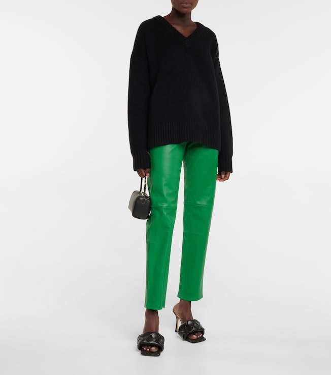 Stouls Terry high-rise leather pants