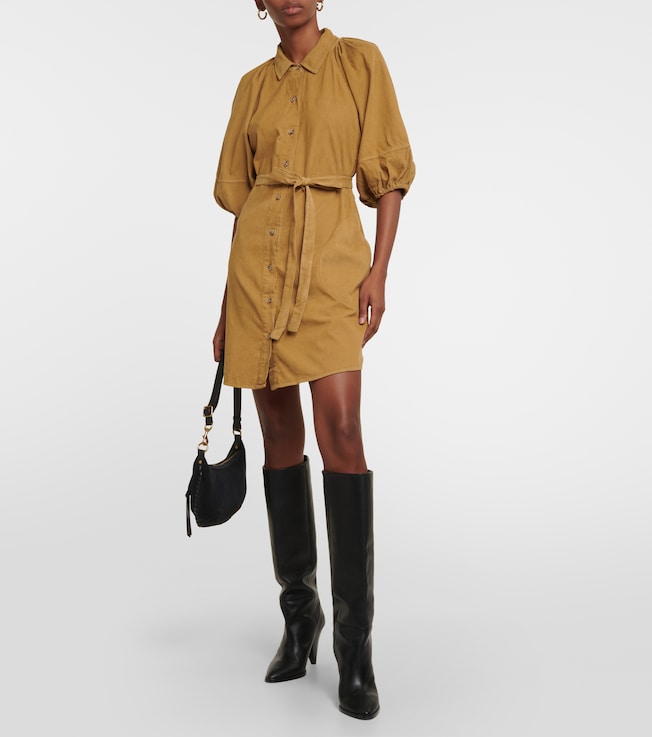 Velvet Kady corduroy minidress