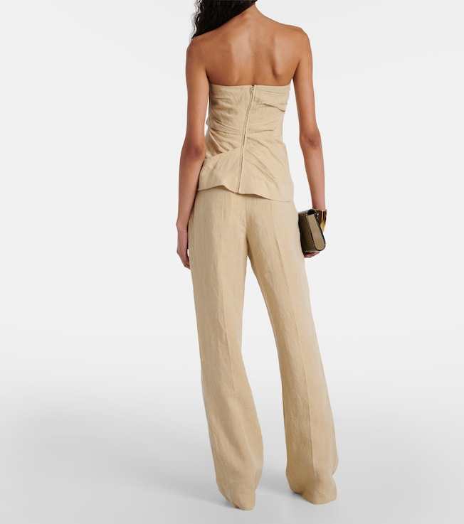 TOVE Tove Izel strapless linen top