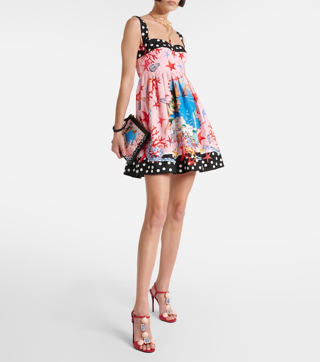 Dolce&Gabbana Capri printed cotton minidress