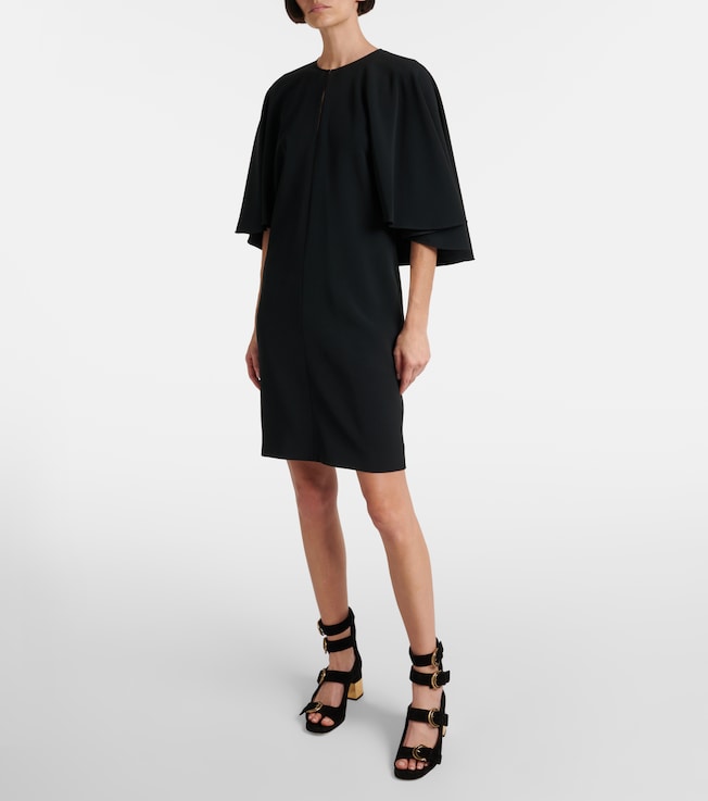 Chloé Caped crêpe minidress