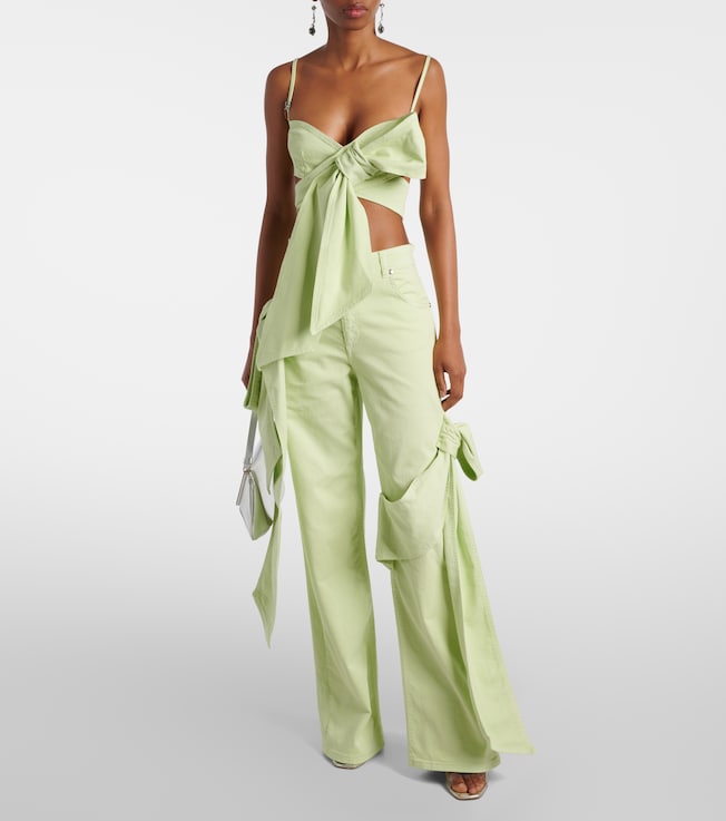 Blumarine Draped straight jeans