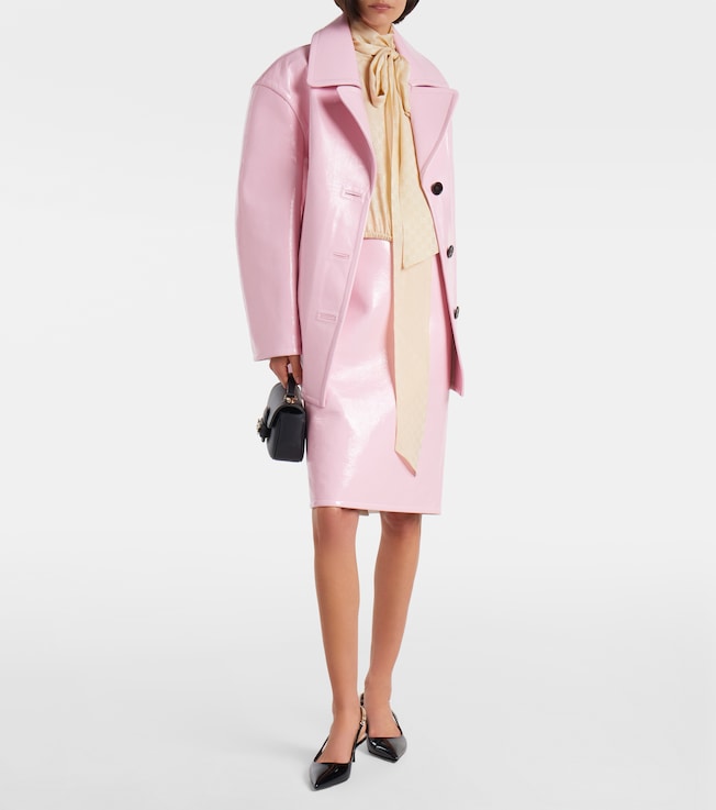 Gucci GG bow-detail silk top