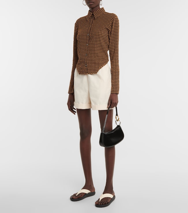 Nanushka Linde cotton poplin shorts