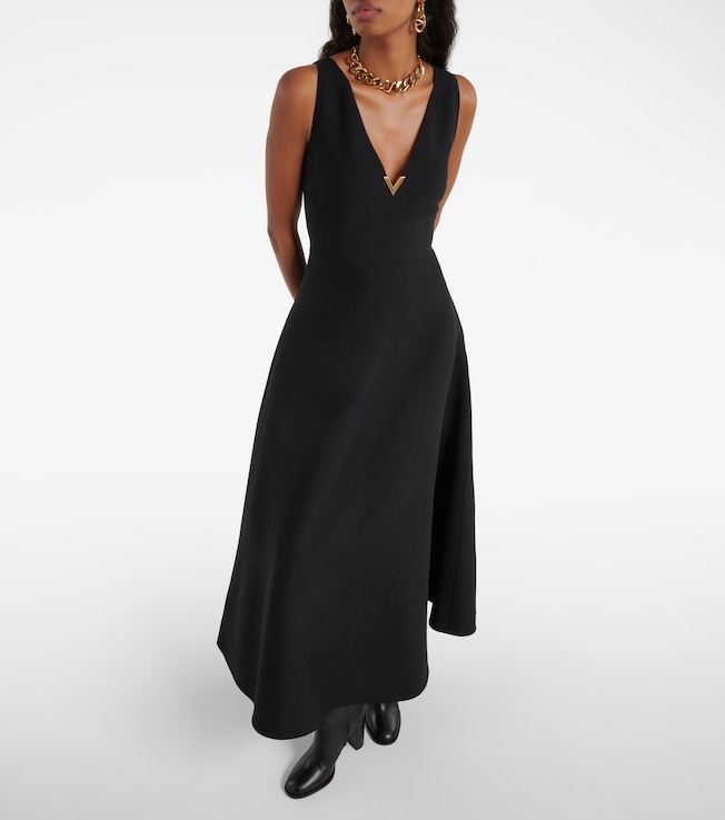 Valentino VGold Crêpe Couture midi dress