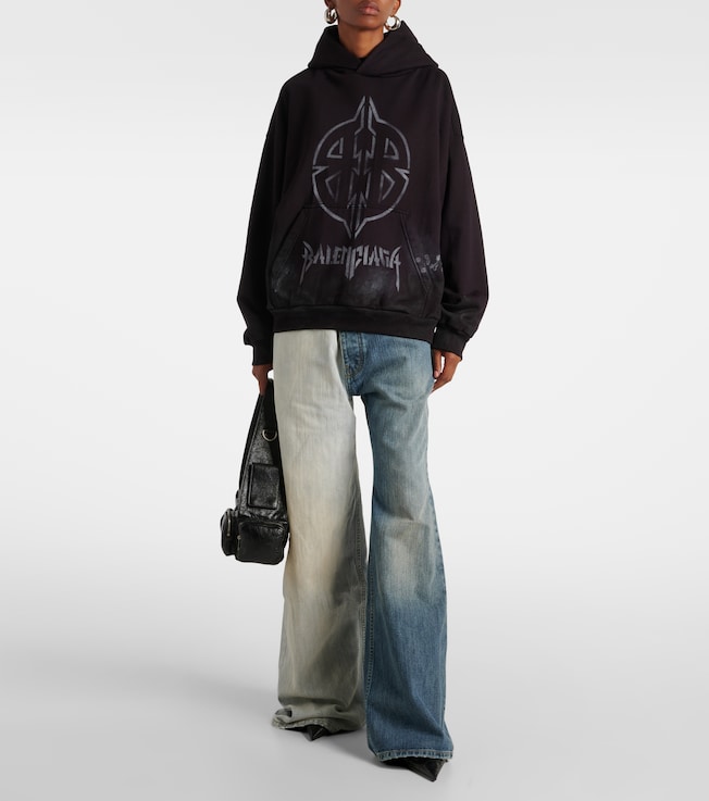 Balenciaga Fifty-Fifty low-rise wide-leg jeans