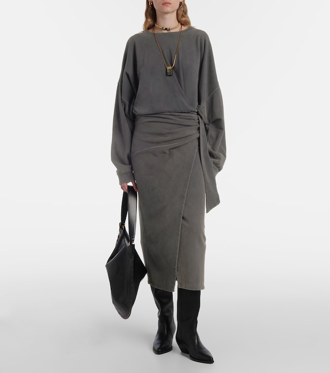 Marant Étoile Sandrina cotton jersey sweatshirt dress