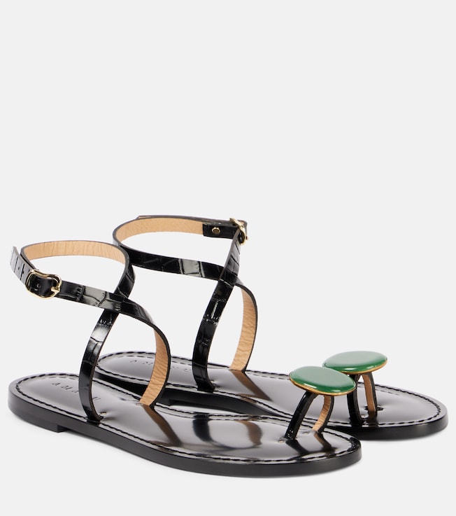 AMANU Kigali embeliished leather sandals