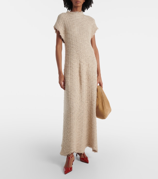 KHAITE Ema hemp and silk maxi dress