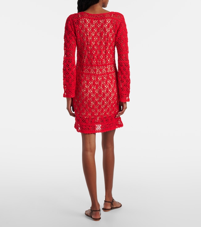Anna Kosturova Anna Kosturova Bianca crochet cotton minidress