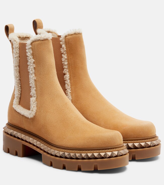 CHRISTIAN LOUBOUTIN Christian Louboutin St Emilia studded leather Chelsea boots