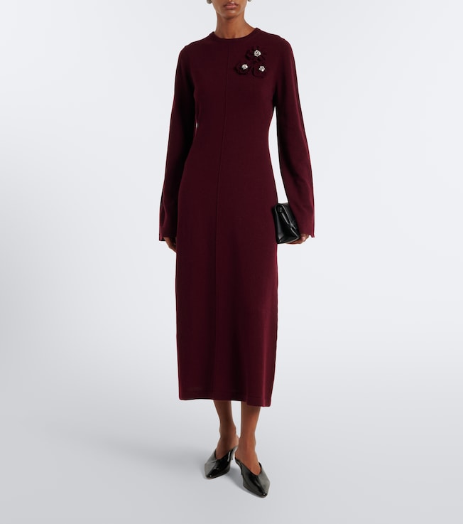 Jardin des Orangers Embellished wool and cashmere sweater dress
