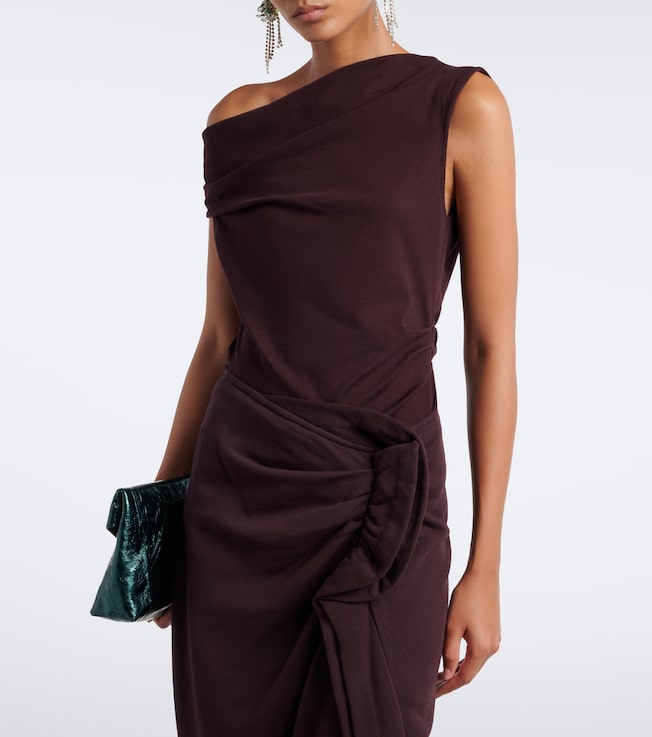 Dries Van Noten Asymmetric cotton jersey top