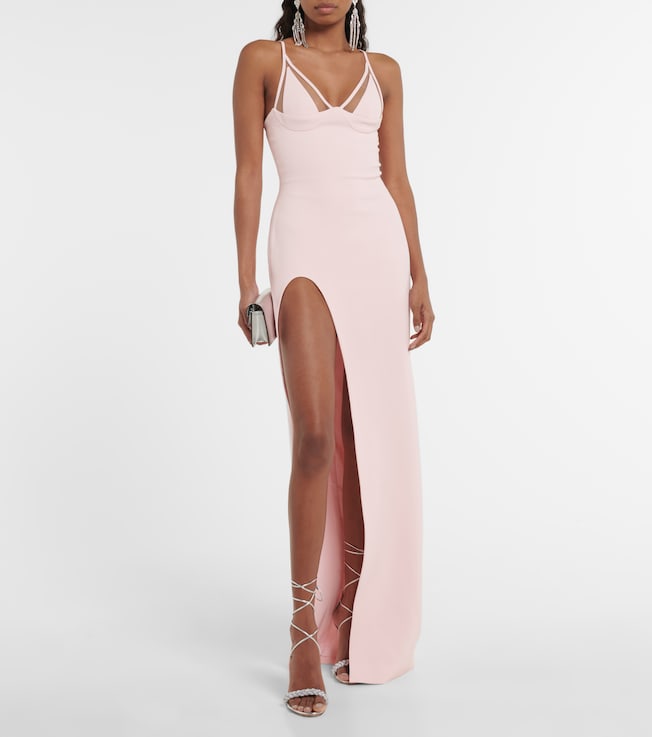 David Koma Side-slit maxi dress