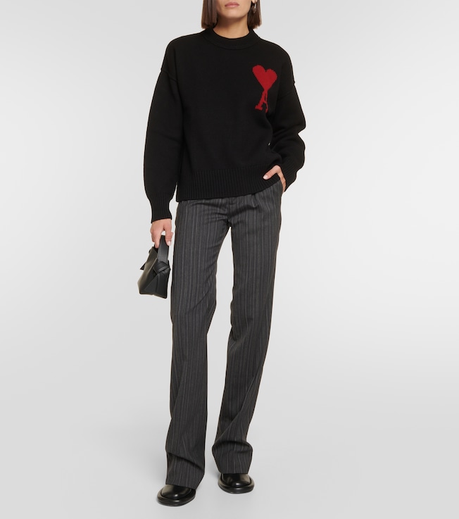 Ami Paris Ami De Cœur virgin wool sweater