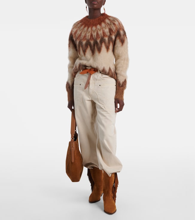 Marant Étoile Natania Fair Isle wool-blend sweater