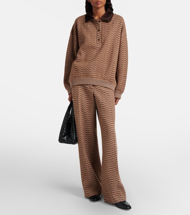 Missoni Zigzag low-rise bootcut pants