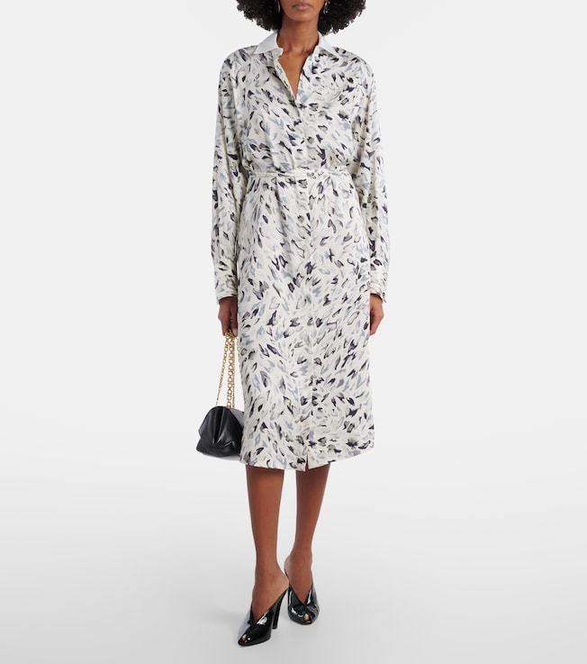 Altuzarra Floyd printed cotton-blend shirt dress