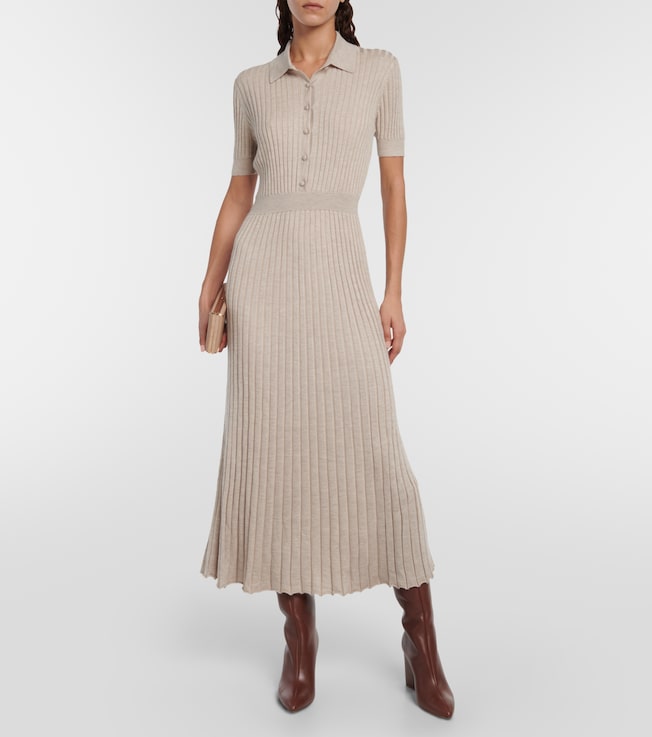 Gabriela Hearst Amor silk and cashmere midi dress