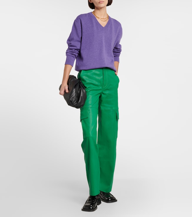 Stouls Axel leather cargo pants