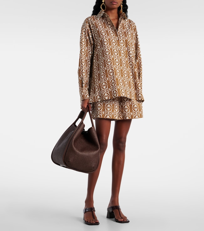 Max Mara Taiga high-rise cotton shorts