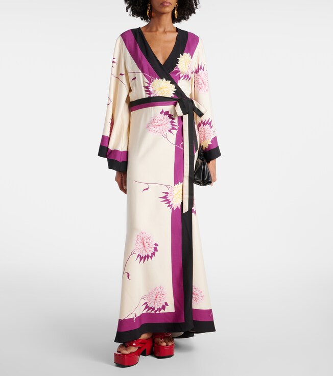 La DoubleJ Floral wrap dress