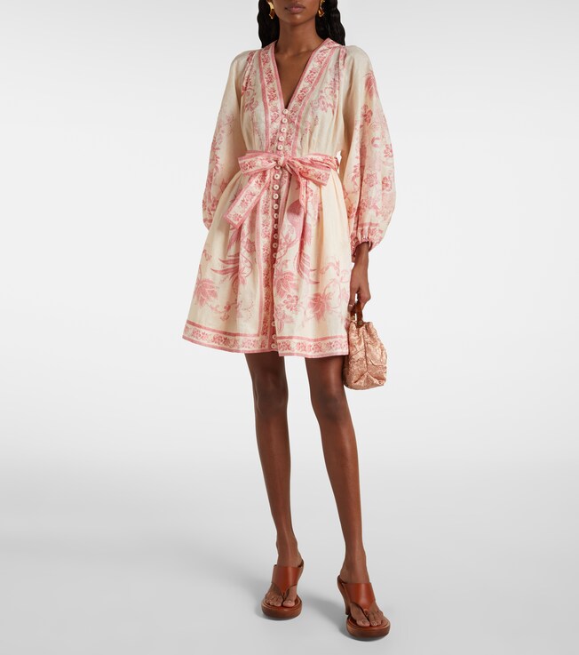 Zimmermann - Lucky floral linen minidress | Plush Zimmermann - Lucky floral linen minidress | Plush