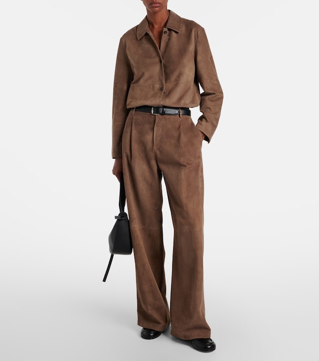 S Max Mara Estate suede overshirt