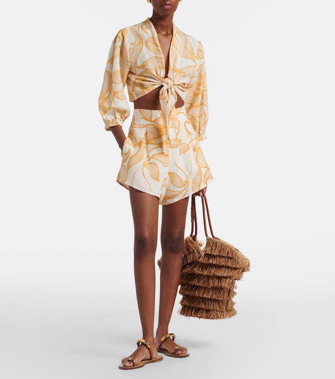 Adriana Degreas Printed crop top