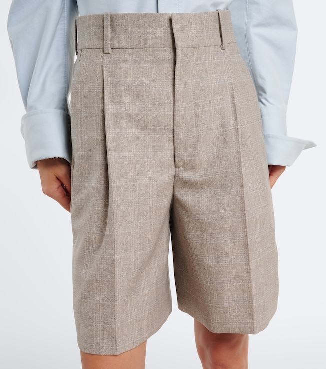 Bottega Veneta Bottega Veneta Prince of Wales check wool Bermuda shorts