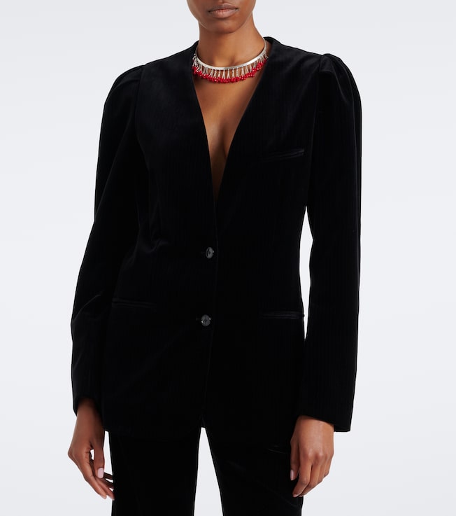 Isabel Marant Fereole cotton velvet blazer
