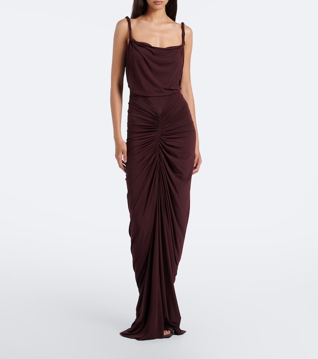 Rick Owens Rick Owens Nadia ruched jersey gown
