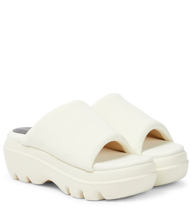 Proenza Schouler Storm neoprene platform slides