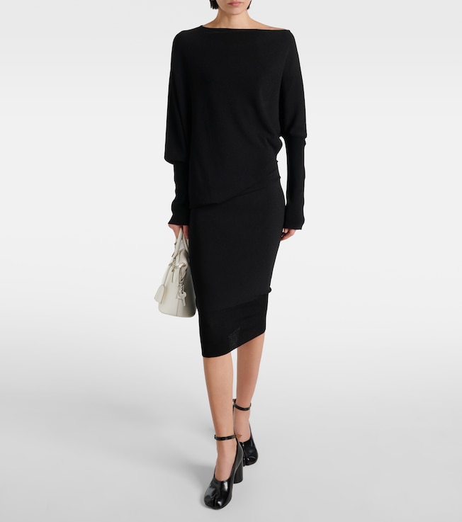 Wolford Draped jersey sweater dress