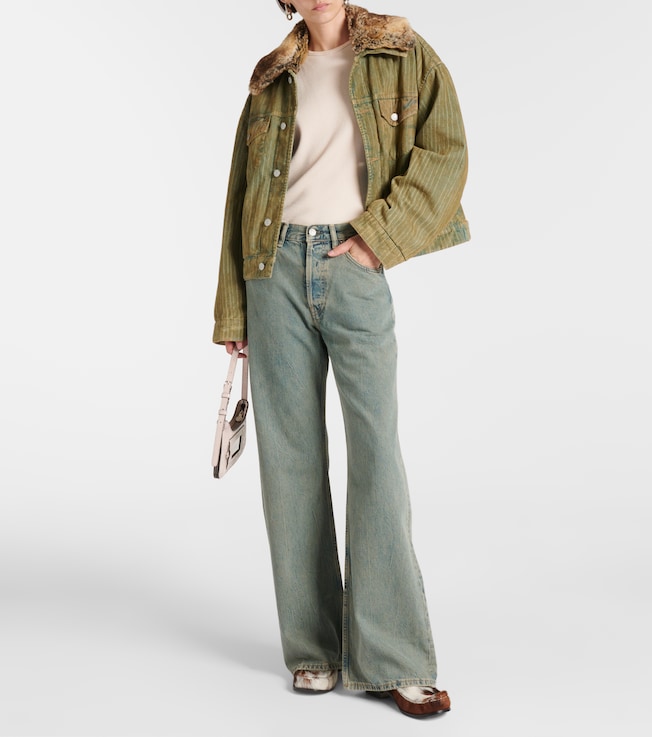 Acne Studios 2021F mid-rise wide-leg jeans