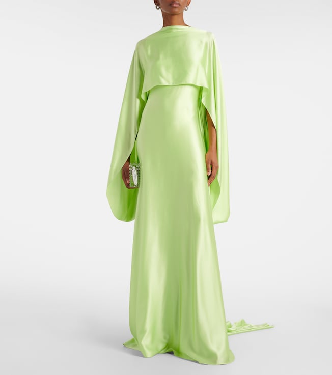 Roksanda Caped satin gown