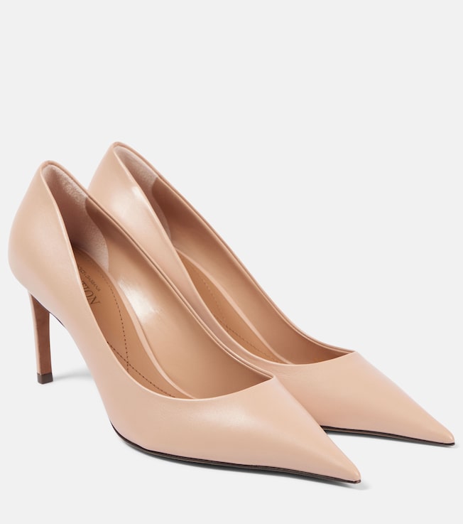 Dolce&Gabbana 80 leather pumps