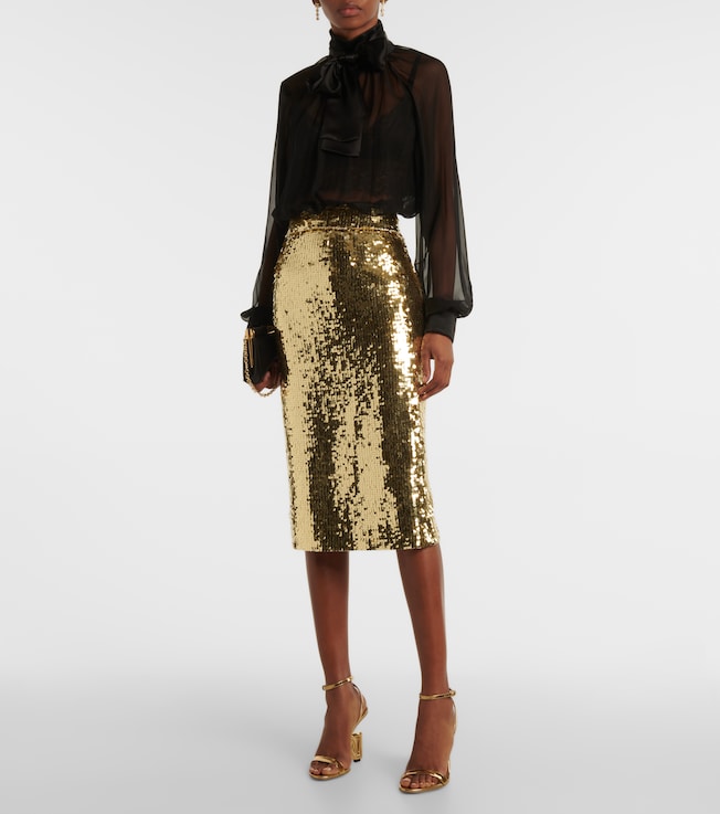 Dolce&Gabbana Sequined midi skirt