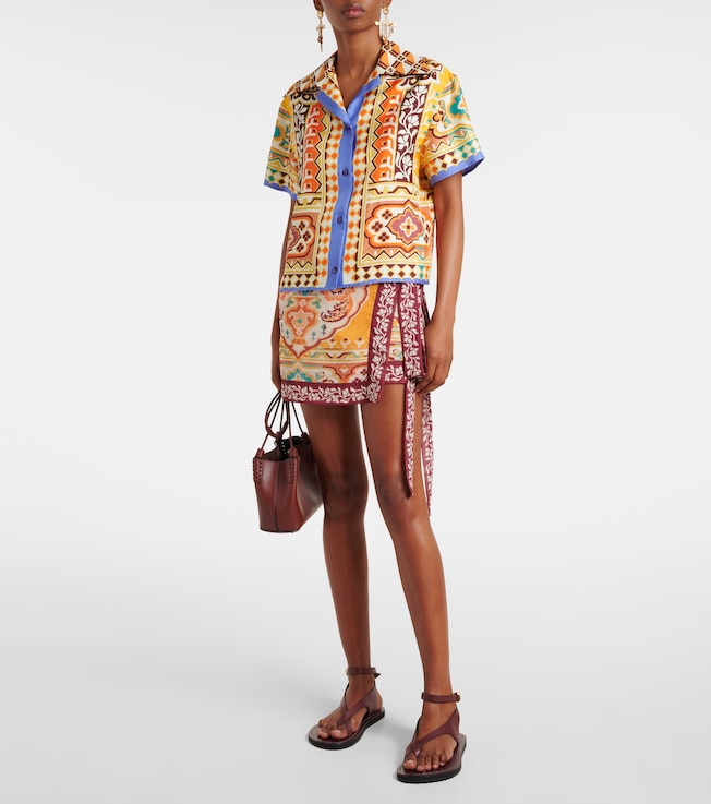 Etro Printed silk shirt