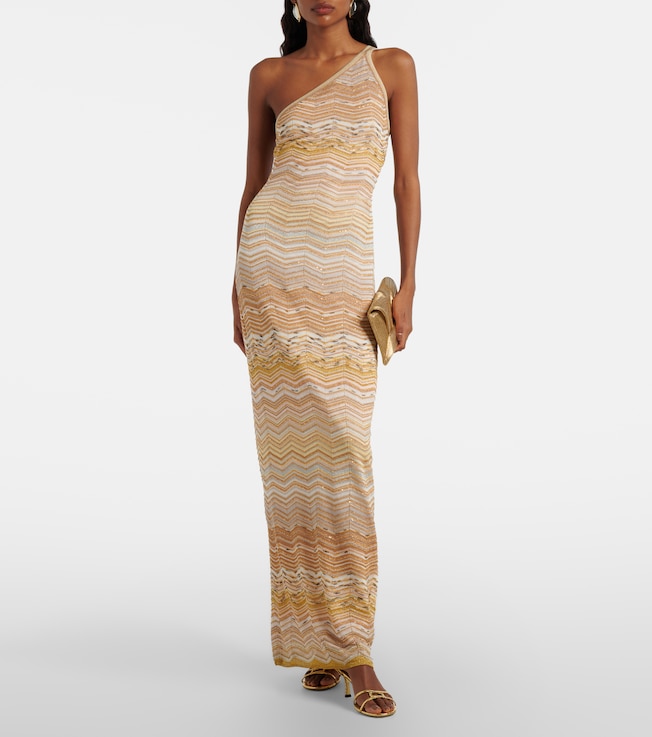 Missoni Zig Zag lamé maxi dress
