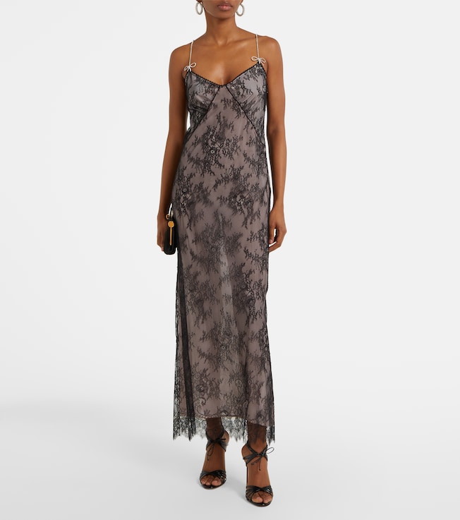 Blumarine Rebrodé lace midi dress